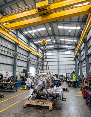 Bridge crane at VB facilities