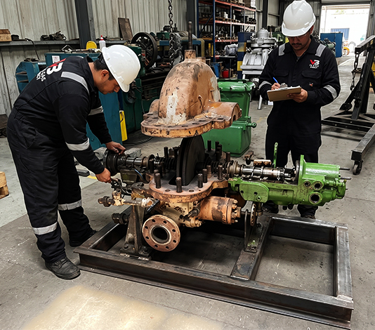 VB 车间 API 611 蒸汽轮机 corrective maintenance